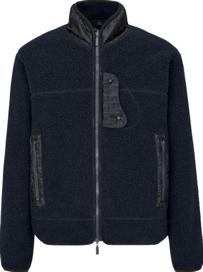 dior shearling zip up fleece sherpa jacket|dior hooded jacket.